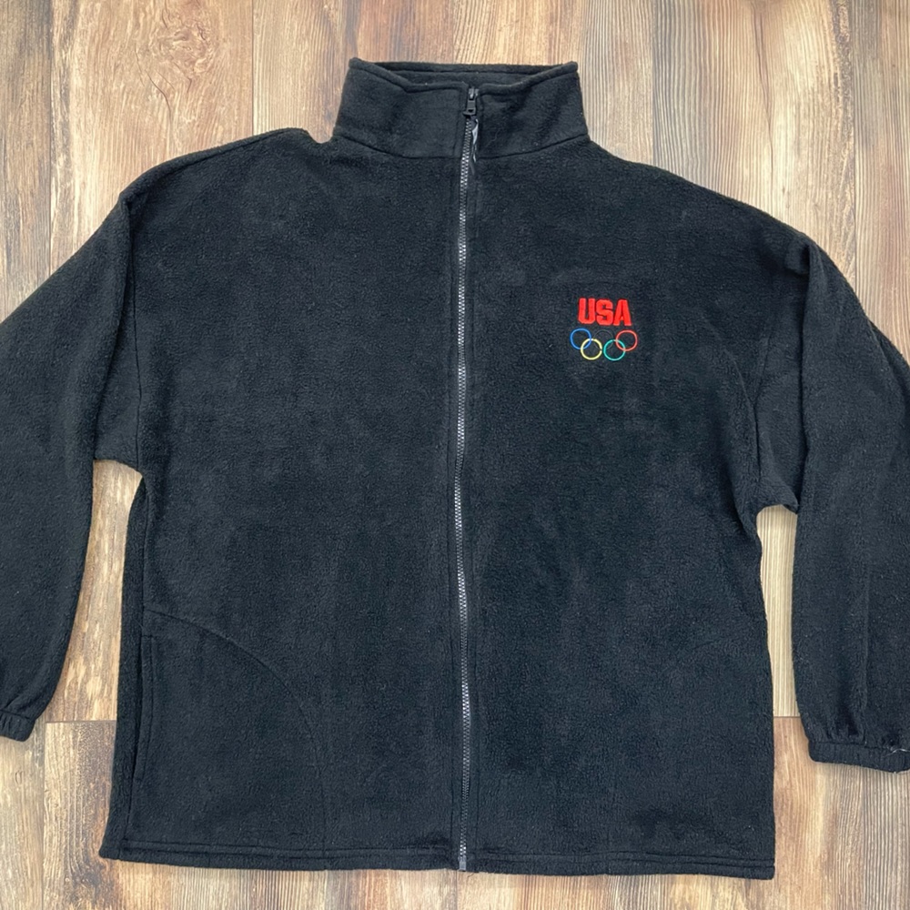USA Olympics polyester zip up made in USA 🇺🇸